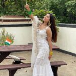 Ishita Raj Sharma Instagram - Carrying my own little INDIA in my heart❤️ Happy Independence #foreverthatIndian Home, Delhi