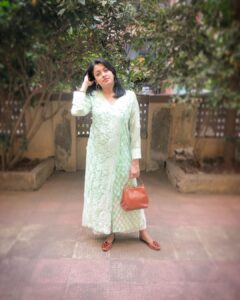 Janvi Chheda Instagram - Long time, no see...

Loving this gorgeous chikankari angrakha kurta by @aadaabinstyle! Perfect for the upcoming spring and summer season!

Outfit: @aadaabinstyle 
Styling: myself
PC: @nishantgopalia