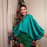 Krystle D'Souza Instagram - Just me and my tree 🎄💚✨ . . Outfit - @gunusahni Styled by - @dinky_nirh