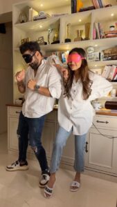 Krystle D'Souza Instagram - Krystu is definitely more Bollywood than me 😂😂❤️❤️