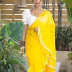 Lakshmi Manchu Instagram - Wearing sunshine today! Ring @parishrijewellery @manalirawat Hair @hairdo_vamsi Photographer @snfotography_official 📸 @weddings_by_dlm Styled by @6shweta
