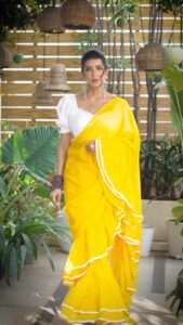 Lakshmi Manchu Instagram - Wearing sunshine today!

Ring @parishrijewellery @manalirawat
Hair @hairdo_vamsi
Photographer @snfotography_official 
📸 @weddings_by_dlm
Styled by @6shweta