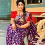 Manjula Paritala Instagram – #purplelove ♥️

#saree @sareesbyrenubindu 
#blouse @shilpareddy_couture