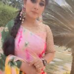 Manjula Paritala Instagram - #attitude #tag that attitude girl 🤩 #saree @karthika_designer_studio