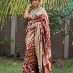 Manjula Paritala Instagram - #saree and maggam work border @studiosaachi
