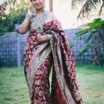 Manjula Paritala Instagram - #saree and maggam work border @studiosaachi