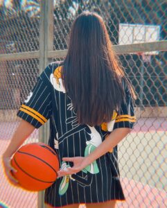 Miesha Saakshi Iyer Instagram - She shoots, she scores 🏀 
@bonkers.corner