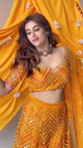 Miesha Saakshi Iyer Instagram - ✨Dakla✨
.
.
.
Outfit @redpine_designs 
.
.
.
#day4 #yellow 🌼
