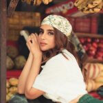 Miesha Saakshi Iyer Instagram - I’m bananas for you 🍌 . . . . . Outfit @myramisty2021 📸 @swagatsharmaphotography . . . #fruit #banana #photooftheday #photography #photoshoot #photo #photo #bandana #streetstyle #groceryshopping #headscarf #ootd #mood #aesthetic #vibes #explore #miesha #mieshaiyar #grateful #gratitude #thankyouforeverything 🧿✨ Delhi, India