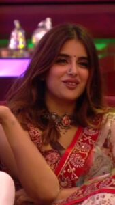 Miesha Saakshi Iyer Instagram - You can never really go wrong with a lehenga, can you?

What's your favourite thing about this #weekendkavaar look?

Styled by : @neelangi_johari 
Outfit: @geishadesigns 
.
.
@voot @colorstv @endemolshineind 
.
#miesha #mieshaiyer #grateful #gratitude #thankyouforeverything #BiggBoss15 #BiggBoss #BB15 #SalmanKhan #lehenga #ethnic #smile #smile #reels #explorepage #fyp