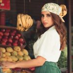 Miesha Saakshi Iyer Instagram - I’m bananas for you 🍌 . . . . . Outfit @myramisty2021 📸 @swagatsharmaphotography . . . #fruit #banana #photooftheday #photography #photoshoot #photo #photo #bandana #streetstyle #groceryshopping #headscarf #ootd #mood #aesthetic #vibes #explore #miesha #mieshaiyar #grateful #gratitude #thankyouforeverything 🧿✨ Delhi, India