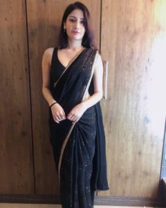Monica Sharma Instagram - Throwback to being Vasudha☄️🧯
.
.
Also, not to forget,  gorg saree by - @renuka_kadiyan 🥵
.
#blacksaree #blacklove #desigirl #desifashion #desi_diaries #black #saree #sareelove #sareefashion #instafashion #fashioninsta #sareestyle #sareefashion #sareedraping #sareelover #styleinspo #sareeindia