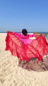 Mouli Ganguly Instagram - Udne do !
.
.
Outfit @mukeshrathoreofficial_
.
.
#mouliganguly
#bluesky
#bluesea
#dubaibeach