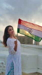 Mouli Ganguly Instagram - Being grand daughter of a freedom fighter and being extremely close to my grandparents i have memories of my grandpa who used to take out  his most precious  possession The Indian khadi National Flag which was given to him by Netaji Subhash Chandra Bose in a jail where they were together for sometime and he used to hoist the flag with me  with a big proud smile , moist eyes  and  unconditional  love in his heart for  BHARATVARSHA and  singing our national anthem .

This year it's The 75th independence day! 
I'm extremely proud to be 
part of this one of the oldest richest vibrant  great  civilization which  went through  various invasions through centuries and after much struggle and sacrifice we attained our independence. 
I bow down  to all those who sacrificed fought for our independence mostly who are not with us today  and people on the border in the most unfriendly situation being there ..protecting  us round the year  so we can be safe .

As my grandpa said never ask what your country can do for you  or has done for you ....your country is made of you...see what  you have done for your country's well being and it's people and just simply do it.
You become truly modern  progressive intellectual  kool  when you  closely understand  and whole heartedly  value and take pride  in the richness of  your deep  roots culture heritage and  traditions and move  ahead with all this in your heart !!! 

#happy75thindependenceday
#happyindependenceday 
#happyindependenceday🇮🇳 
#harghartiranga 
#harghartiranga🇮🇳 
#india 
#proudindian 
#merabharat
#vandemataram
#bharat
#jaihind
#15thaugust
#azadikaamritmahotsav
#india75
#🇮🇳
#incredibleindia
#mouliganguly