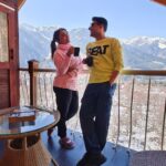 Mouli Ganguly Instagram - Chilling in the hills @thewhitestoneresortmanali . . #mouliganguly #mazhersayed . . #staycation #himachal #snow #snowday #traveldiaries #coupletravel #incredibleindia #manali #manalidiaries