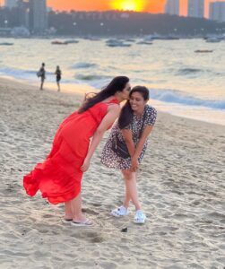 Neha Gowda Instagram - My best travel partner !!! 

@sonugowda 

#sister #travel #thailand #pattaya #bangkok #phuket #trip #loveyou #fun
