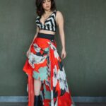 Nushrratt Bharuccha Instagram - I am Cool for the Summer 🍉 👗 @nupurkanoiofficial 💎 @azotiique Styled by: @nidhijeswani HMU: @tanvismarathe @kajal._komal 📸 @tushil
