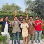 Nushrratt Bharuccha Instagram - Ek Womaniya Sab Pe Bhaari 💪🏻💪🏻 10th June ko… #JanhitMeinJaari 💁🏻‍♀️ My fav boys!! @writerraj @vinod.bhanushali @krishanurathore @anudsinghdhaka @jai_basantu_singh Top & skirt: @aak.ch @lavishalice @prettylittlething Jewellery @studiomoonray Styled by: @stylebychandni Assisted: @theocracy_fattygirl Makeup: @tanvismarathe Hair: @ashwini_hairstylist