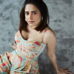 Nushrratt Bharuccha Instagram - Smile, you’re on Camera! 😁 Outfit @varnikasangoi Earrings @ishhaara Styled by @nidhijeswani Makeup @vardannayak Hair @ashwini_hairstylist Photographer @venurasuri