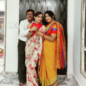 Parul Chauhan Instagram - Ap Sabhi ko hum sabki taraf se diwali ki bhut bhut shubh kamnaye.....💕😘💖😘💕😘💖💕💕
Happy diwali💕💖💕💖💕💖💕💖💕💖💕💖💕💖💕💖💕💖💖💖

Wearing @mink.beautifulcreationboutiq  Thank u for this beautiful saare. u made my day darling 💖💕💖💕💖💕💖💕💖💕💖💕💖