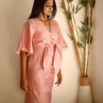 Pooja Sawant Instagram - 🌸🌸🌸 Thank you @maddermuch for this pretty dress Styled by @prachethestylist Pics @shruu_t Make up @vrushti_harkare