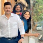 Pooja Sawant Instagram - ‘बळी’ is on @primevideoin from today . Couldn’t be more fortunate to work with @swwapnil_joshi dada . It was truly mesmerising experience to share a screen with you Swapnil da 🙌🏻 ♥️ @furia_vishal how thankful and lucky I am to work with you , well...the journey has just begun, I pray we will cherish more happiness and memories together in future ahead .. 🌸 Thank you so much @kartiknishandar and @arjunsbaran for believing in me one more time 🙏🏻 kudos to team ‘बळी’ 🙌🏻