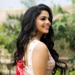 Pooja Sawant Instagram - When happiness took over ♥️🤍 Styling @prachethestylist Outfit @label_nechi Earrings @the_bling_girll @offbeatmediain Make up @vrushti_harkare Picture courtesy @joganifilms
