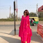 Pooja Sharma Instagram - Standing on the road , trying to stop traffic… it did not stop 😛 #roadsidepics #traffic #didnotstop