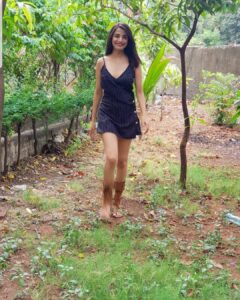 Pooja Sharma Instagram - All our lives we could venture out into the greens easily...Sitting at home now!...trying to see meaning in things and so maybe that blurred raised foot unable to touch the earth that minute (in the picture)was a subtle signal from Mother Nature ; to leave a better footprint !!! Utilising this time to mull over how am i going to treat something we call "MOTHER EARTH"...once we get to go back...out in the greens again. Remember she is MOTHER...so how should we treat our mothers 😊