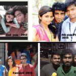 Pradeep Ranganathan Instagram - On this year it's been 10 years knowing you both .@raghavshakthidharan @yazhinikonguvel . More years to go . Happy B'day @yazhinikonguvel I still have the image of the girl sitting in the last bench in solitude seeing her phone inside my head ☺️ #friendship #Friends #College #collegelife SSN College of Engineering