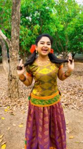 Preethi Sharma Instagram - Woohooo going with the trend 🤪🫶🏻🫶🏻 
@nameisnani  @keerthysureshofficial 
 

#chamkeelaangeelesi  #aadhya #psr #preelovesyou☮️