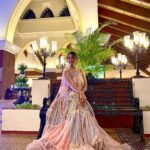 Preeti Jhangiani Instagram - Absolutely love @geishadesigns .. Thank you for the perfect outfit always ❤️ For @rikezablockchain #aarambh2022 #sportentrepreneur @propanjaleague Styled by @gentleman_gaga Jewellery @aquamarine_jewellery Caravela Beach Resort Goa