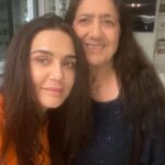 Preity Zinta Instagram – So happy to spend some quality time with mom ❤️ She is loving being a  Nani Ma and I cannot  stop smiling 😍 #ma #nanima #ting