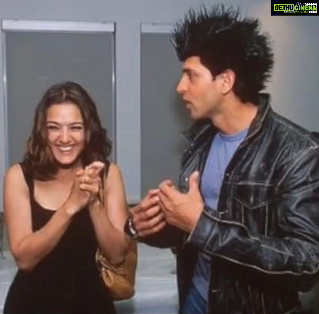Preity Zinta Instagram - Happy birthday my darling @hrithikroshan Sorry had to post this photo cuz it always makes me laugh and think of our fun and mad times together 😂😂. Always wanna see you smile n shine today, tomorrow and always ❤️ Love you loads. #throwback #happybirthday #ting