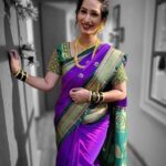 Priya Marathe Instagram – Life is not perfect but my saree pleats can be.. 💜