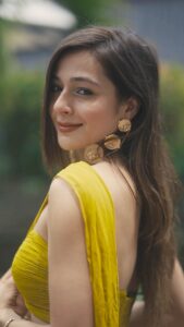 Priyal Gor Instagram - 🌻

Styled by : @the.stylescribee 
Outfit : @kiyohra 
Ring : @upakarna 
Earring : @blingthingstore 
Shot by : @portraitshelter