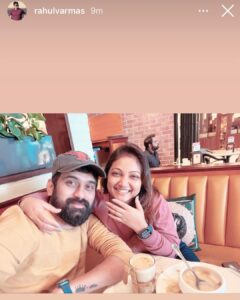Priyanka Nalkari Instagram - #Firststorywithmeinhispage😘 @rahulvarmas #myman #goodmorning #newlymarried #breakfasttime #malaysia