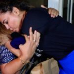 Rakhi Sawant Instagram - This is too cute to miss💕 @rakhisawant2511 hugs her fan as she gets papped in the city! . #telly #rakhisawant #tellytalkindia #tellywood #tellyworld #tellytalk