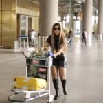 Rakhi Sawant Instagram - #rakhisawant papped at airport 🖤 #bollywindow