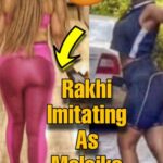 Rakhi Sawant Instagram - @rakhisawant2511 Imitating As #malaikaarora Walking Style #rakhisawant