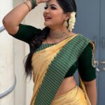 Reshma Pasupuleti Instagram - The energy for May is…. Only doing what feels genuinely right in your intuition & letting everything else go 🙏🏽 Saree by @dharaniofficialpage Jewelry @jewelhub_chennai