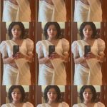 Rima Kallingal Instagram - Vintage .. Of puffed blouse sleeves , hot hair rollers , ear chains and that attitude. Photographed @jaisonmadany Styled by @diyaaa_john Styling assisted by @geethanjali_897 Sourced from @saltstudio MUA @shoshank_makeup Draped by @drishya_