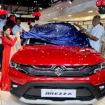 Rithika Tamil Selvi Instagram - Feeling glad to unveil the all new face lifted “BREZZA 2022” at Trichy & Tanjore Maruti Suzuki Arena showrooms. Thanks to “Pillai & sons & Mr.Srinivasan sir” for having me as a special guest. It was my pleasure to be a part of this great launch. All new Brezza with more added features, do check out at ur nearby Arena showrooms✌️ . . #rithika #tamil_rithika #specialguest #brezza2022 #brezza2022launchdate #newbrezzalaunch #newbrezzalaunchtrichy