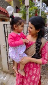 Rithika Tamil Selvi Instagram - மழலை மொழி♥️நிலா பாப்பா🥰 . . . . #rithika #tamil_rithika #rithikavijaytv #vijaystars #vijaytelevision #nilapapa #amirthabaakiyalakshmi #baakiyalakshmi_serial