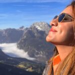 Rukmini Maitra Instagram – The evening sun hits just right..🧡 Berchtesgaden, Germany-Eagles Nest