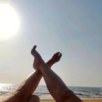Samiksha Jaiswal Instagram – “Wild, barefoot and free with my main beach.” 💙