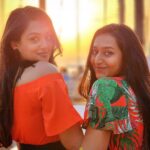 Samiksha Jaiswal Instagram - Me and my main beaches!🥂 Love and only love..🧡 . . . . . . . . . . . . . . . . . . . . #goadiaries #sisters #sunset #beach #instagood #post Goa