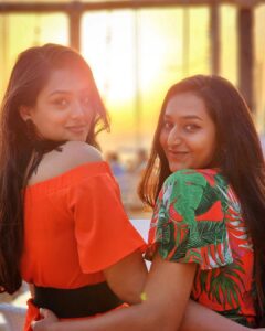 Samiksha Jaiswal Instagram - Me and my main beaches!🥂
Love and only love..🧡
.
.
.
.
.
.
.
.
.
.
.
.
.
.
.
.
.
.
.
.
#goadiaries #sisters #sunset #beach #instagood #post