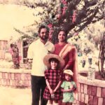 Samvrutha Sunil Instagram – That’s a happy me, feeling safe and content with my parents and my bestest friend and partner in crime ♥️#childhood #vacation #memories