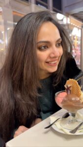 Samvrutha Sunil Instagram - Only one goal - Eat gelato everyday! 💁🏻‍♀️